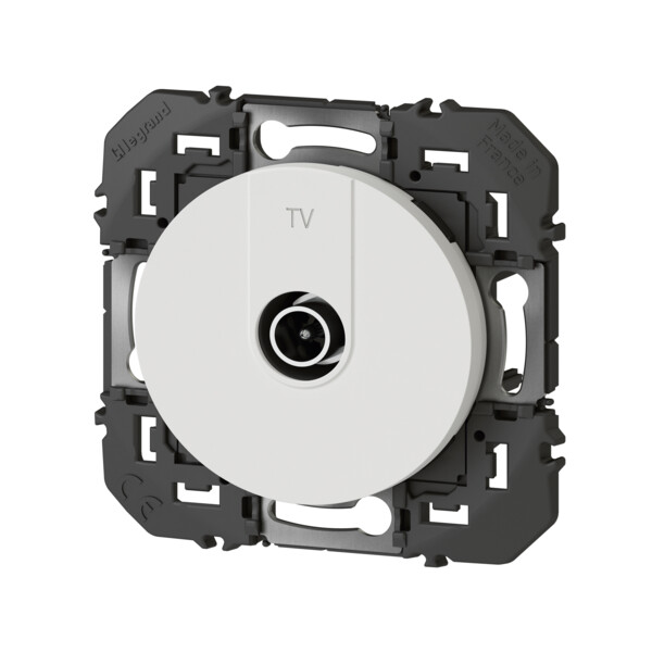 Prise télévision blanc Dooxie Legrand simple étoilé blindée - Legrand - 600351