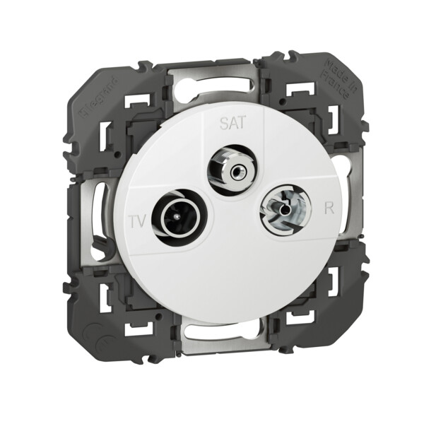 Prise TV-R-SAT blanc Legrand Dooxie - Legrand - 600353