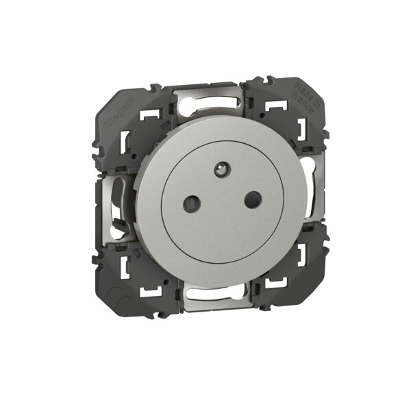 Prise de courant 2P+T aluminium Legrand Dooxie surface 16A - Legrand - 600435