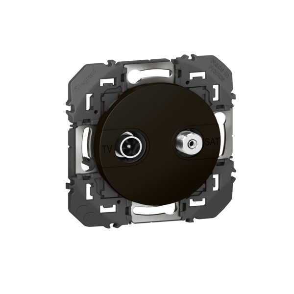 Prise TV-SAT noir mat Legrand Dooxie étoile blindée - Legrand - 600556