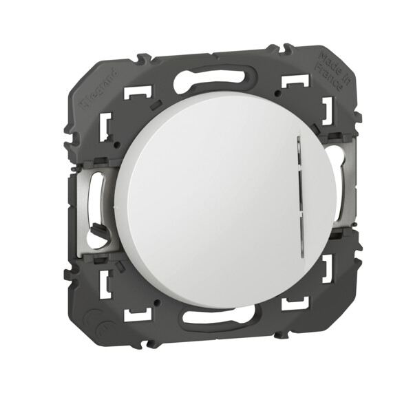 Interrupteur ou va-et-vient blanc Legrand Dooxie avec voyant témoin 10AX 250V - Legrand - 600009