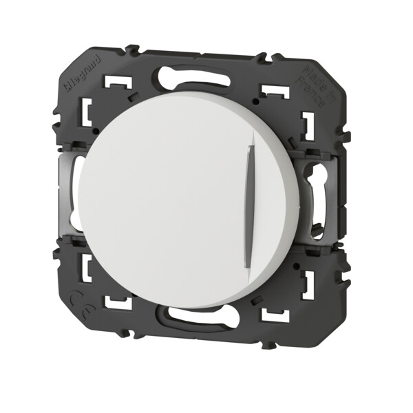 Interrupteur ou va-et-vient blanc Legrand Dooxie avec voyant lumineux 10AX 250V - Legrand - 600011