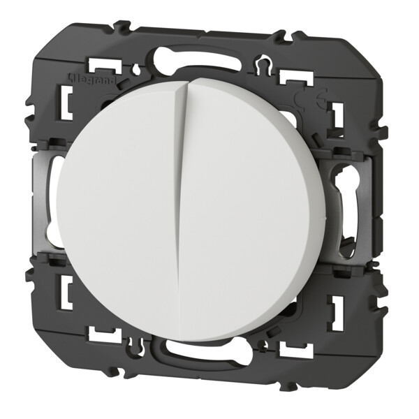 Interrupteur, va-et-vient et poussoir blanc Legrand Dooxie transformeur 5 fonctions en1 bouton - Legrand - 600031