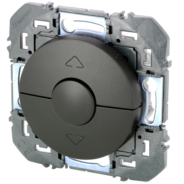 Interrupteur de volets roulants noir mat Legrand Dooxie - Legrand - 600221