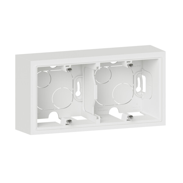 Cadre saillie blanc Legrand Dooxie 2 postes - Legrand - 600042