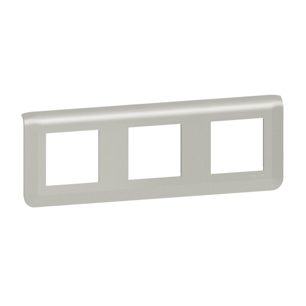 Plaque de finition horizontale Mosaic pour 3x2 modules alu - Legrand - 079306L