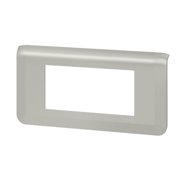 Plaque de finition horizontale Mosaic pour 4 modules alu - Legrand - 079314L