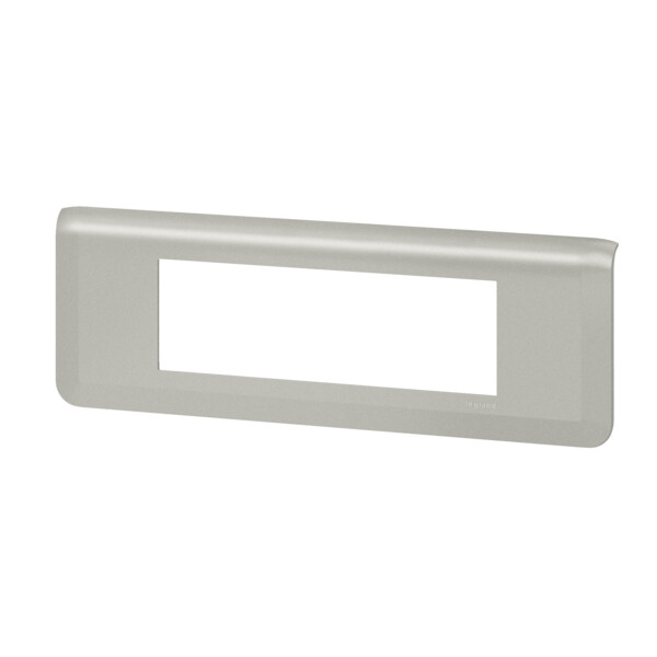 Plaque de finition horizontale Mosaic pour 6 modules alu - Legrand - 079316L