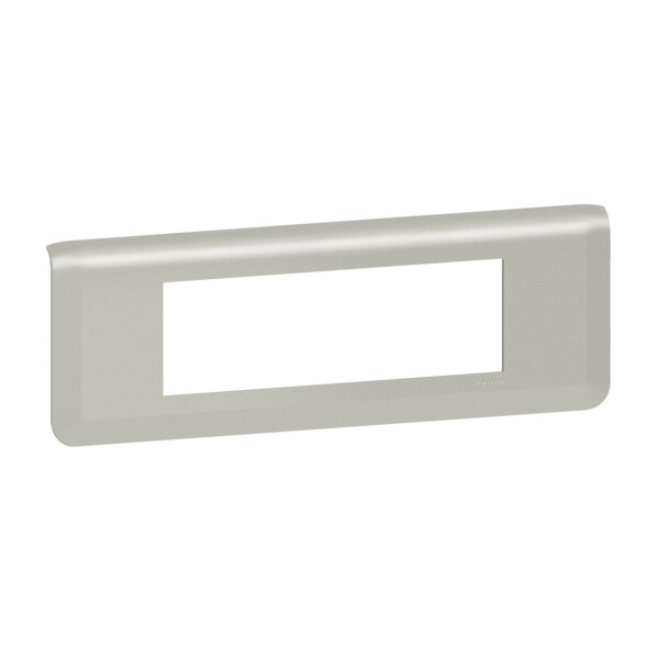 Plaque de finition horizontale Mosaic pour 6 modules alu - Legrand - 079316L