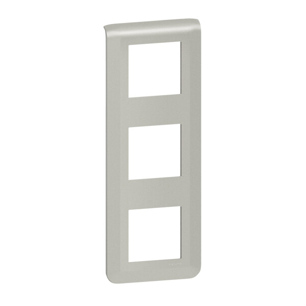 Plaque de finition verticale Mosaic pour 3x2 modules alu - Legrand - 079323L