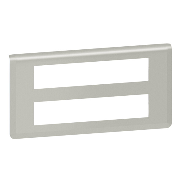 Plaque de finition Mosaic pour 2x10 modules alu - Legrand - 079328L