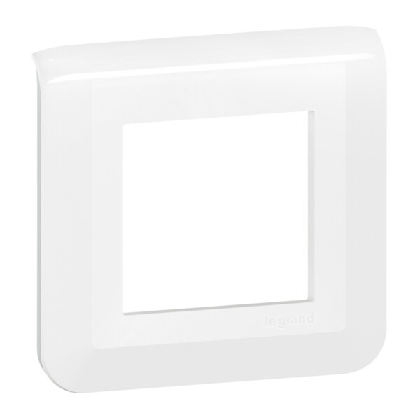 Plaque de Finition Blanc pour 2 Modules Mosaic Legrand - Legrand - 078802L