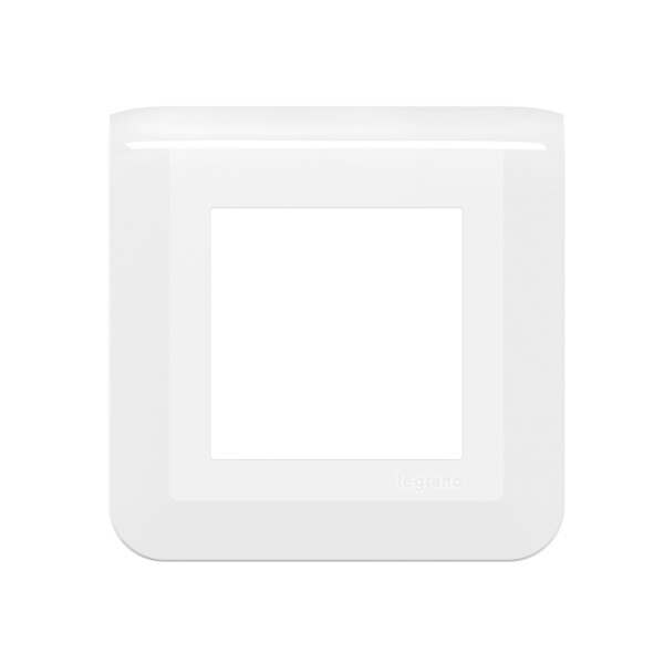 Plaque de Finition Blanc pour 2 Modules Mosaic Legrand EU (NF 078802L) - Legrand - 277802L