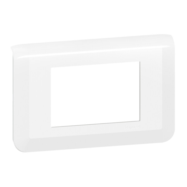 Plaque de finition Mosaic pour 3 modules blanc - Legrand - 078803L