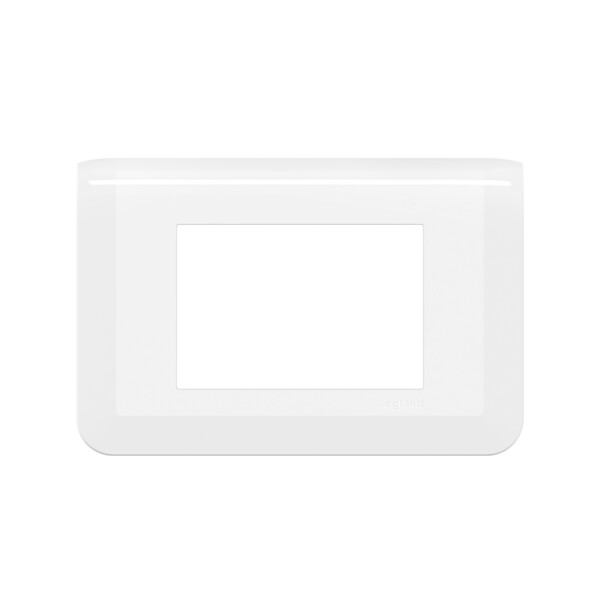 Plaque de finition Mosaic pour 3 modules blanc - Legrand - 078803L