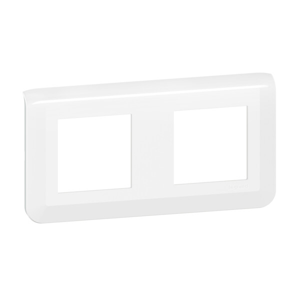 Plaque de finition horizontale Mosaic pour 2x2 modules blanc - Legrand - 078804L