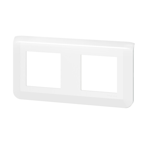 Plaque de finition horizontale Mosaic pour 2x2 modules blanc - Legrand - 078804L