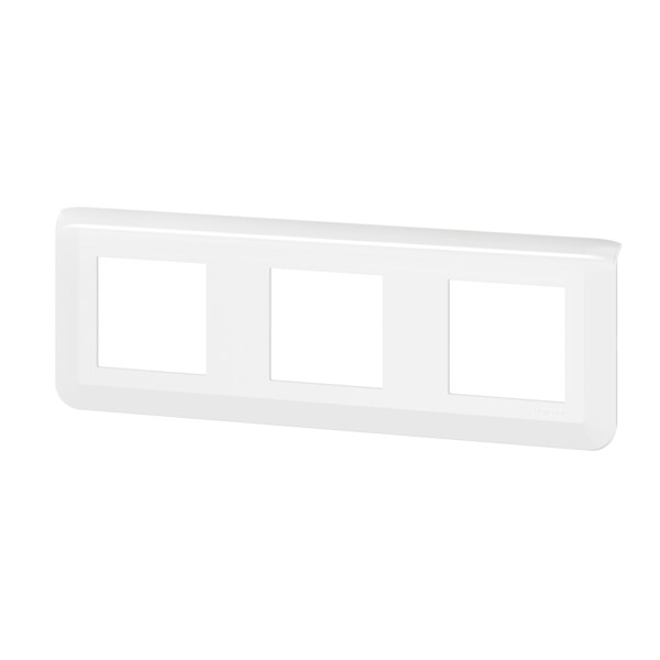 Plaque de Finition Horizontale Blanche Mosaic Legrand – pour 3x2 Modules EU (NF 078806L) - Legrand - 277806L
