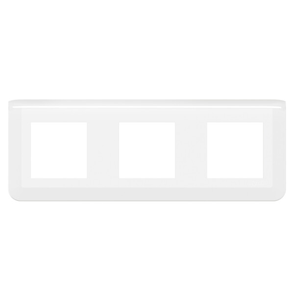 Plaque de Finition Horizontale Blanche Mosaic Legrand – pour 3x2 Modules EU (NF 078806L) - Legrand - 277806L