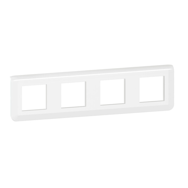 Plaque de finition horizontale Legrand Mosaic pour 4x2 modules blanc - Legrand - 078808L