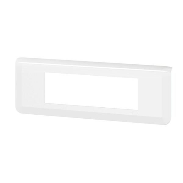 Plaque de finition horizontale 6 modules blanc EU Legrand Mosaic - Legrand - 277816L