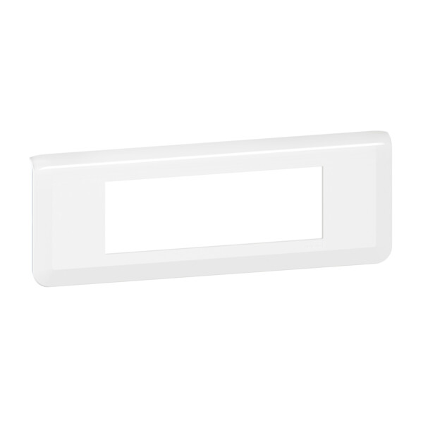 Plaque de finition horizontale Legrand Mosaic pour 6 modules blanc - Legrand - 078816L