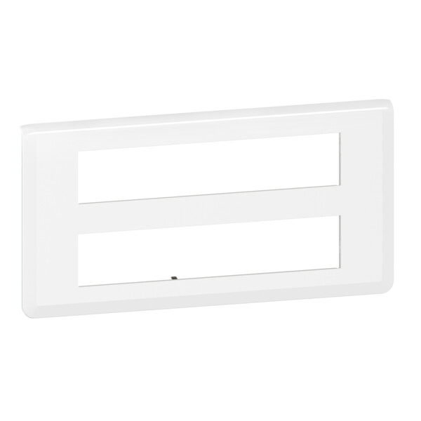 Plaque de finition Mosaic pour 2x10 modules blanc - Legrand - 078828L