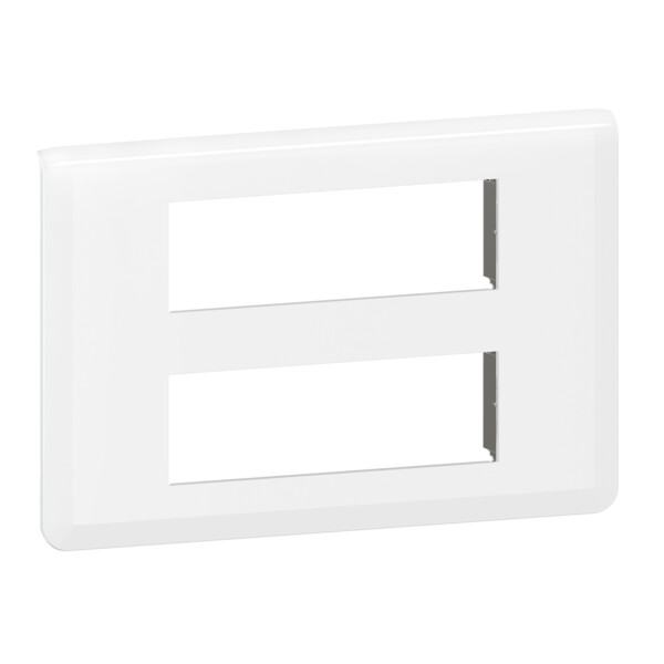Plaque de finition Legrand Mosaic pour 2x6 modules blanc - Legrand - 078836L