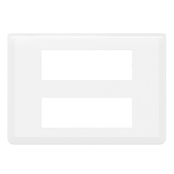 Plaque de finition Legrand Mosaic pour 2x6 modules blanc - Legrand - 078836L