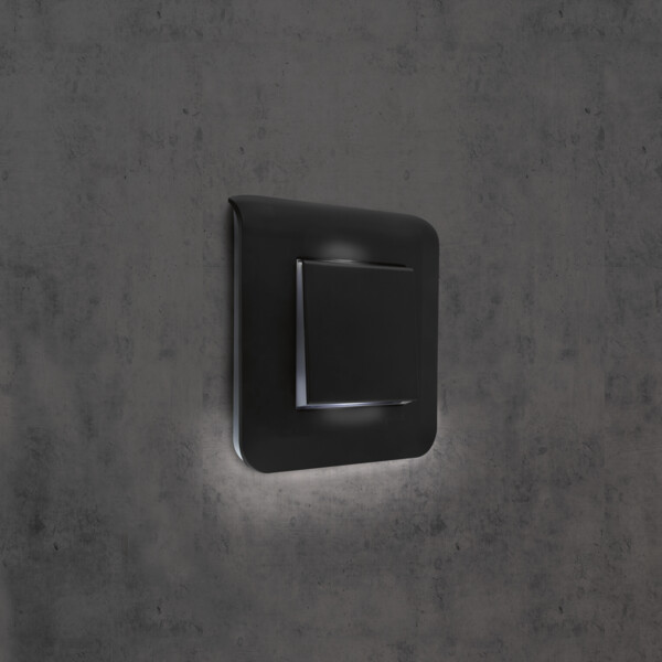 Plaque de finition Mosaic pour 2 modules noir mat - Legrand - 079042L