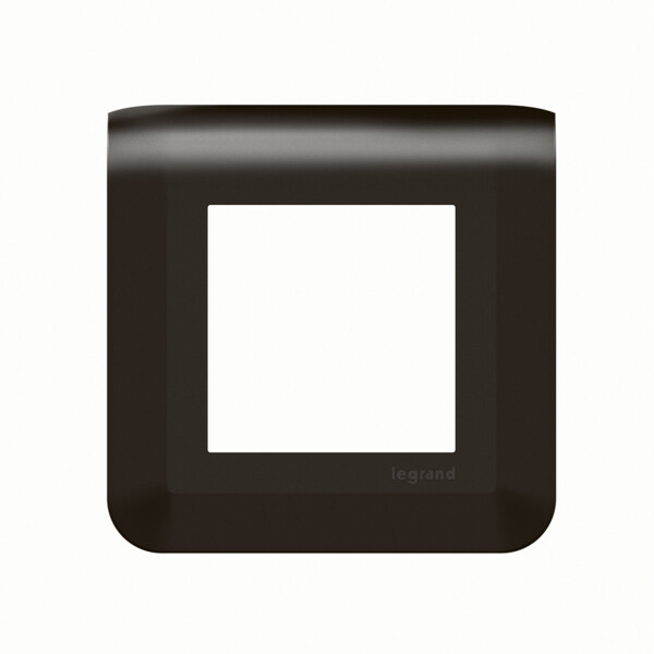 Plaque de finition Mosaic pour 2 modules noir mat - Legrand - 079042L