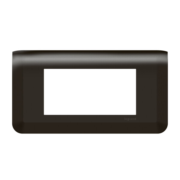 Plaque de finition horizontale Mosaic pour 4 modules noir mat - Legrand - 079054L