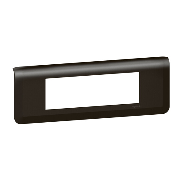 Plaque de finition horizontale Mosaic pour 6 modules noir mat - Legrand - 079056L