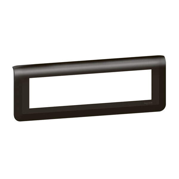 Plaque de finition horizontale Mosaic pour 8 modules noir mat - Legrand - 079058L
