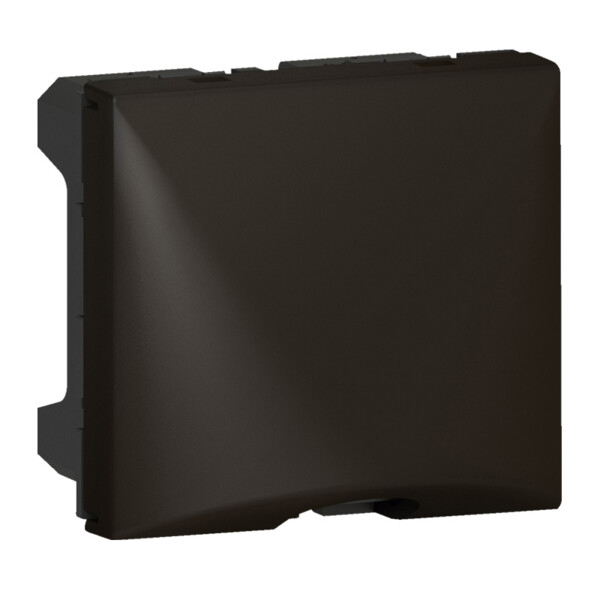 Sortie de Câbles Noire Mate Mosaic Legrand - 2 Modules - avec Serre Câbles - pour Câbles Ø 12mm Maximum et Ø4mm Minimum - Legrand - 079150L