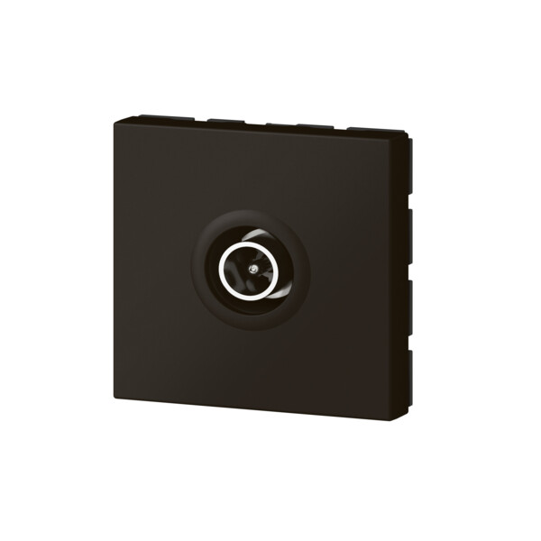 Prise télévision Ø9,52mm mâle Mosaic 2 modules – noir mat - Legrand - 079182L