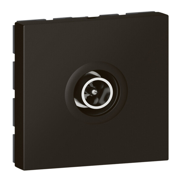 Prise télévision Ø9,52mm mâle Mosaic 2 modules – noir mat - Legrand - 079182L