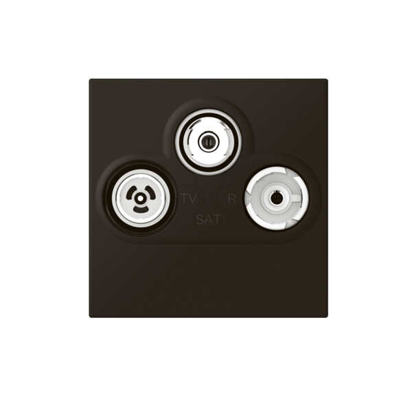 Prise TV-R-SAT Mosaic FM et DAB+ 2 modules – noir mat - Legrand - 079186L