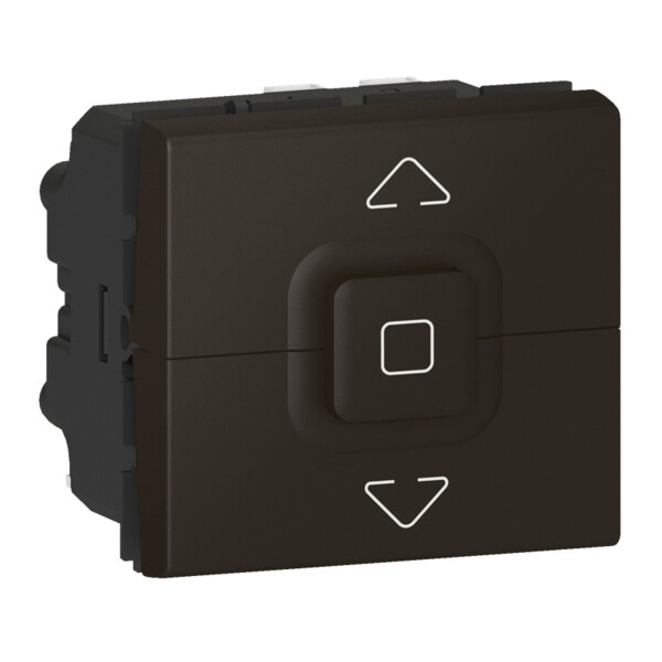 Interrupteur de volets roulants 500W maximum Mosaic 2 modules – noir mat - Legrand - 079126L