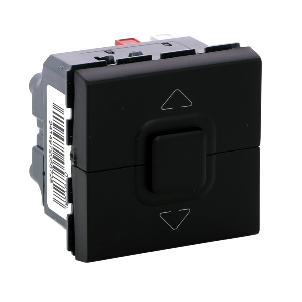 Legrand - poussoir volets roulants / stores / bannes enjoliveur noir mat - Legrand - 079128L