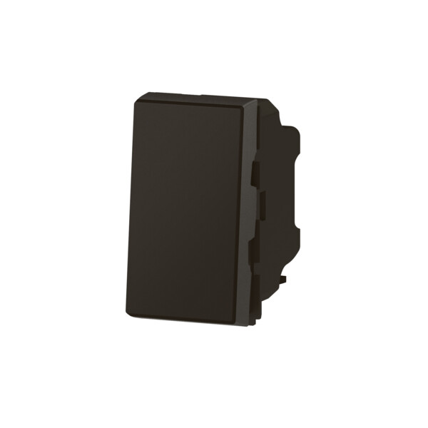 Interrupteur ou va-et-vient 10AX 250V~ Mosaic Easy-Led 1 module – noir mat - Legrand - 079101L
