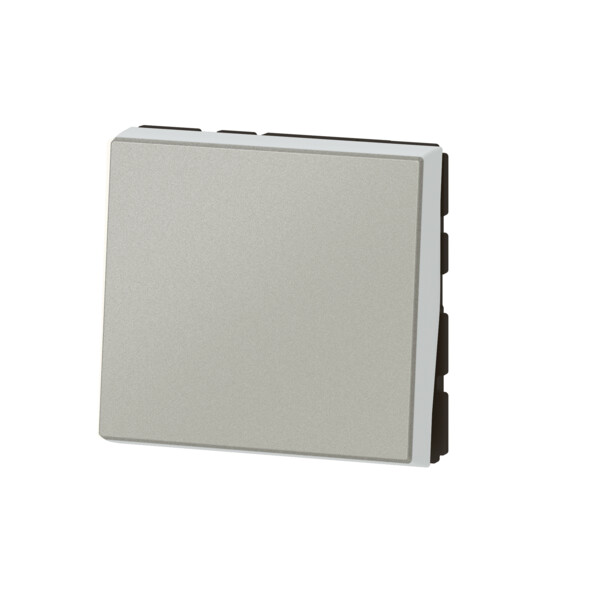 Poussoir ou poussoir inverseur Mosaic Easy-Led 6A 250V~ 2 modules - alu - Legrand - 079240L