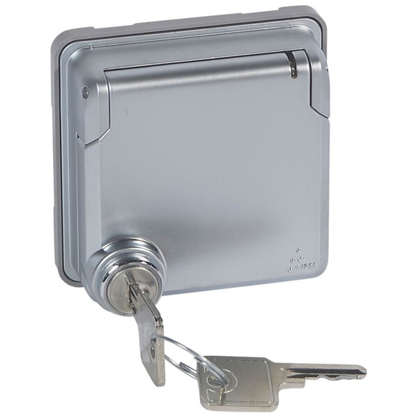 Adaptateur avec volet à clé ip 55- Legrand Soliroc - pour fonction mosaic- ik 10 - Legrand - 077884