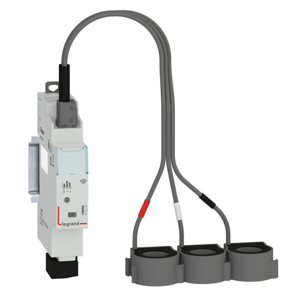 Compteur d'énergie triphasé Drivia With Netatmo, 3 tores, 1 module, 125A max - Legrand - 412175