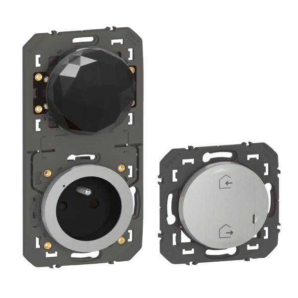 Pack de démarrage Dooxie connecté With Netatmo sans plaque, effet aluminium - Legrand - 600770A