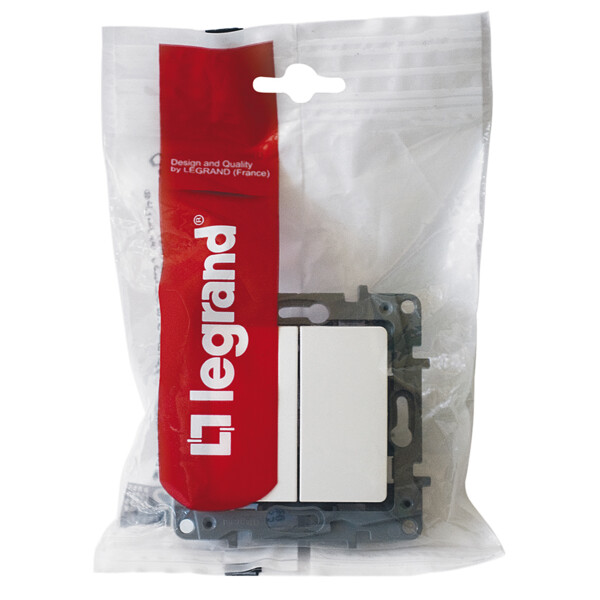 Double va-et-vient pur Legrand Niloé 10Ax 250V - Legrand - 664702