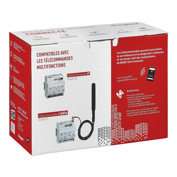 Legrand - Pack de 3 Baes d'évacuation saillie sati connecté à leds 45lm 1h plastique ip43 ik07 visibilité augmentée pour erp et ert - Legrand - 162525
