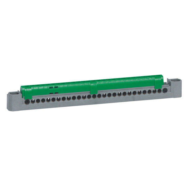 Bornier de répartition isolé IP2X terre Legrand 1 Connexion 6 à 25 mm² vert L227mm - Legrand - 404839