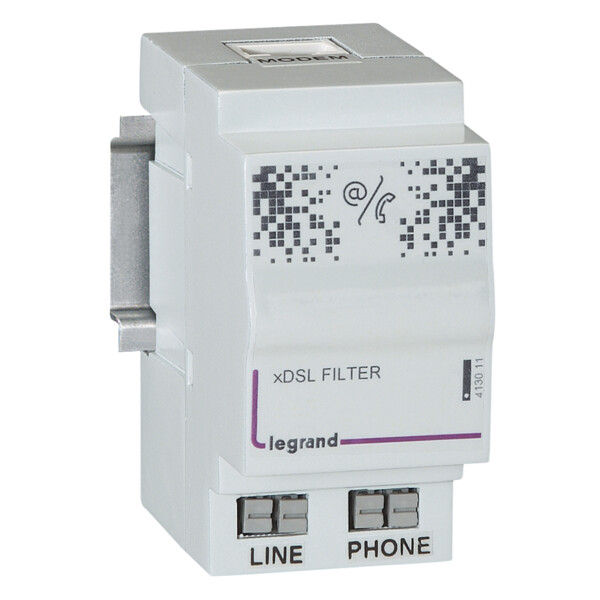 Filtre ADSL pour accès téléphone et ADSL Legrand dans coffret Optimum 2 modules - Legrand - 413011