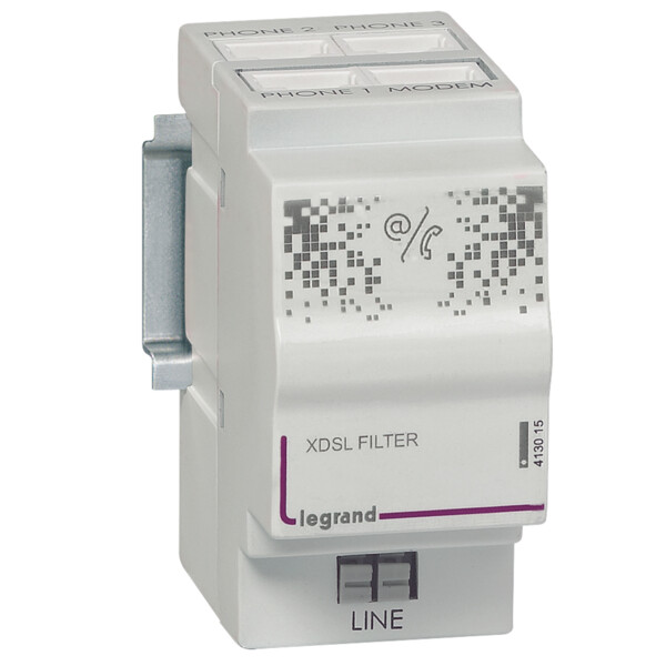 Filtre ADSL/répartiteur téléphonique Legrand analogique 3 + 1 sortie 2 modules - Legrand - 413015